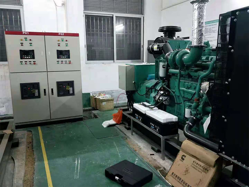 南海區獅山人民醫院500KW康（kāng）明（míng）斯發電機組並機